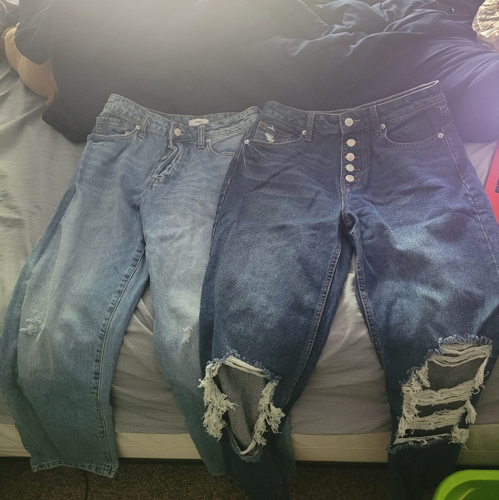 2 pairs of forever21 mom jeans